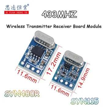 1шт 433 МГЦ Беспроводной Передатчик Плата Приемника Модуль SYN115 SYN480R ASK/ООК Чип Печатной платы для arduino