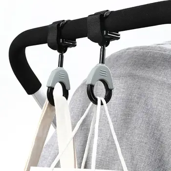Многофункциональная поворотная вешалка для колясок, Крючок для сумки, Крючок для детской коляски, Аксессуары для колясок