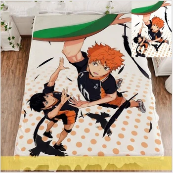 Флисовое одеяло и покрывала из аниме, Хайкю Хай Кюу!!! Одеяла Shoyo Hinata Syouyou для кроватей, 200 см, 100 см