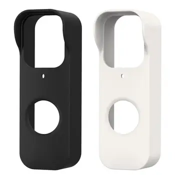 Чехлы для камер, совместимые с дверным звонком для видеодомофона, черная силиконовая водонепроницаемая защитная кожа для видеодомофона