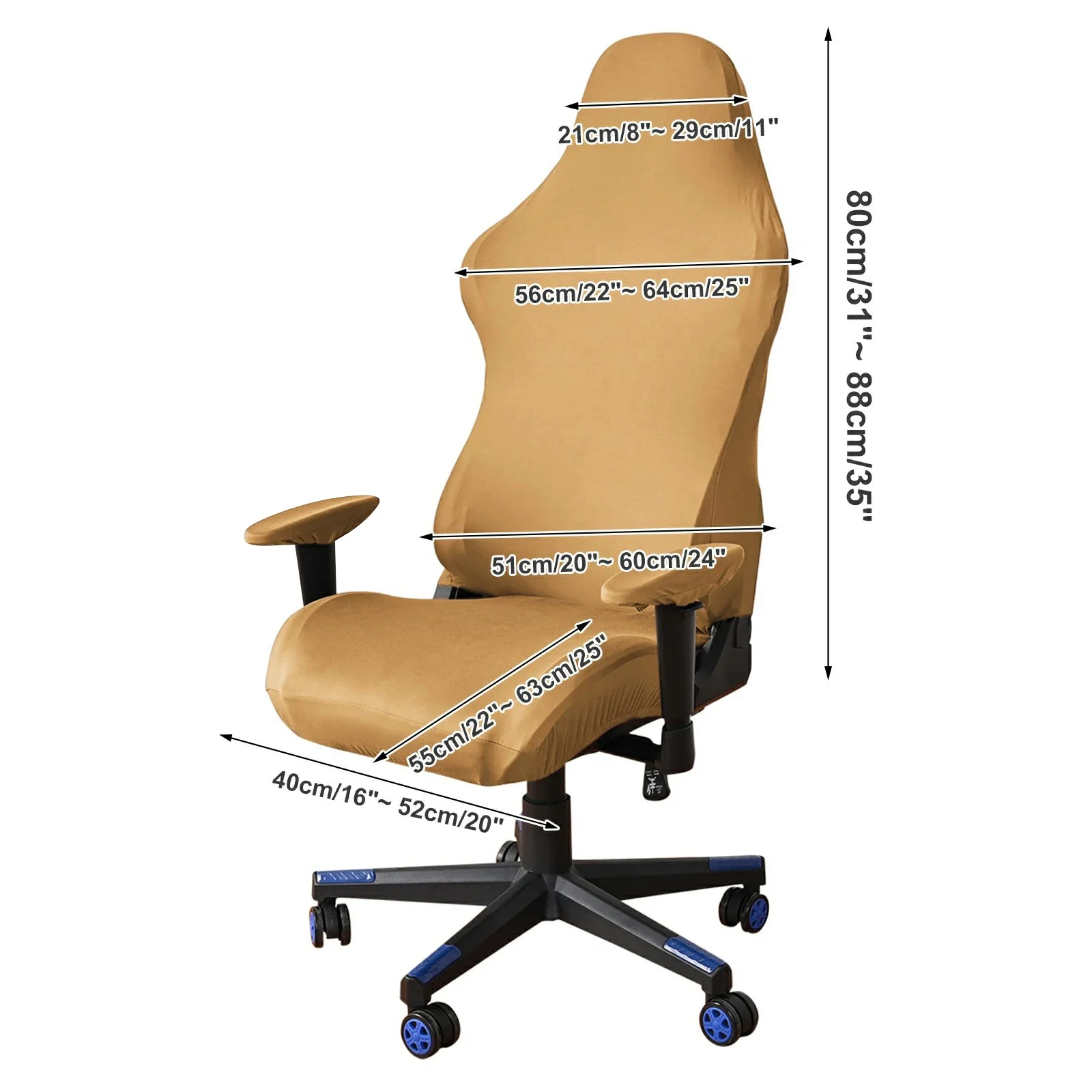 Офисные стулья De Housse Spandx, Компьютерное кресло, Домашний Натяжной шезлонг, Чехлы для сидений, Игровое кресло Изображение 4
